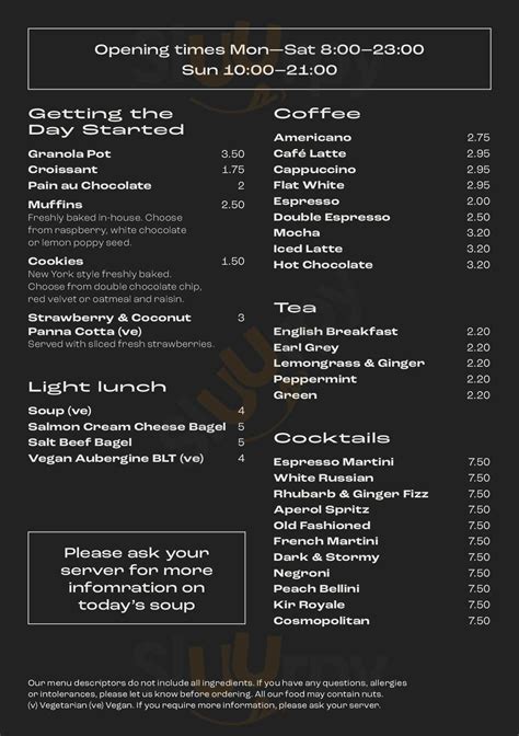 tyneside cinema menu.